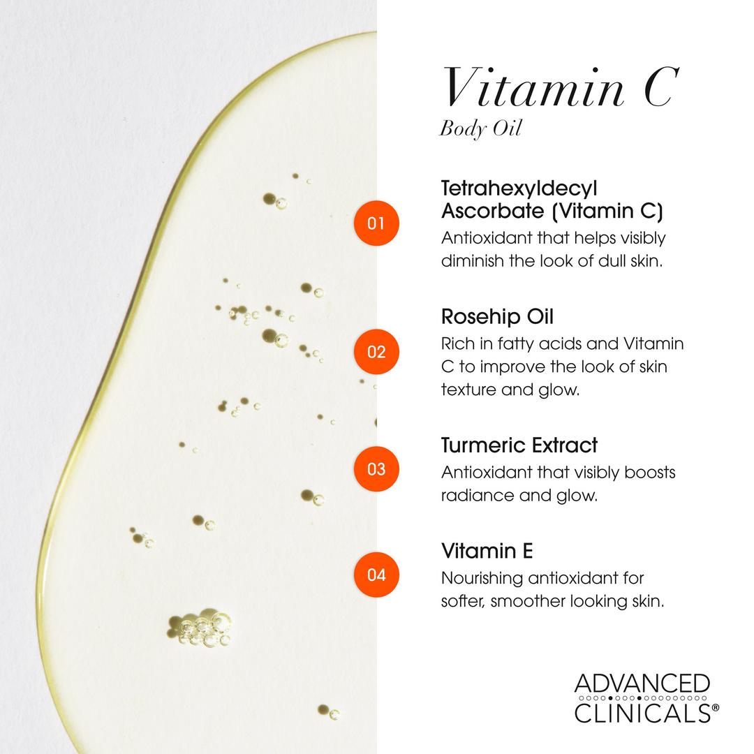 Advanced Clinicals Vitamin C Brightening Body Oil