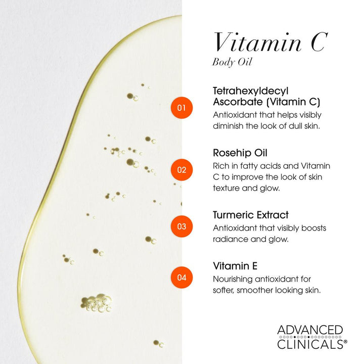 Advanced Clinicals Vitamin C Brightening Body Oil