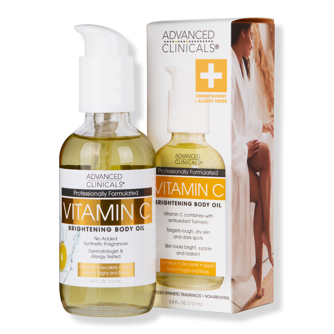 Advanced Clinicals   Vitamin C Brightening Body Oil