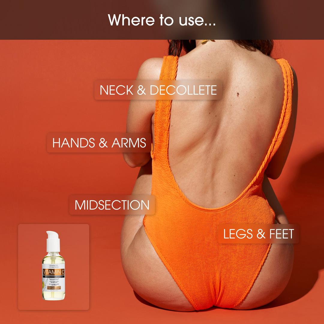 Advanced Clinicals   Vitamin C Brightening Body Oil