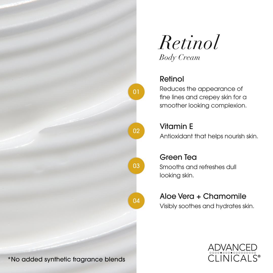 Advanced Clinicals Retinol Advanced Firming Body Cream