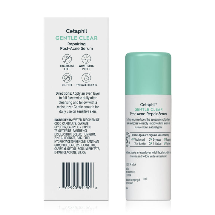 Cetaphil - Gentle Clear Repairing Post-Acne Serum - Retinol - Olievrij Serum - 30 ml