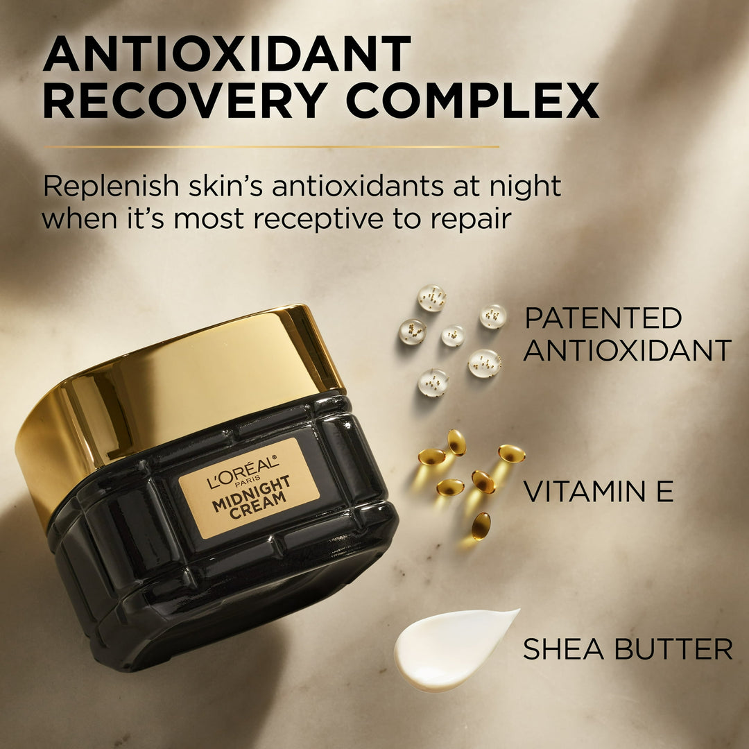 L'Oréal Paris - Age Perfect Anti-Aging Midnight Cream, Vermindert Rimpels &amp; Verstevigt - 48g