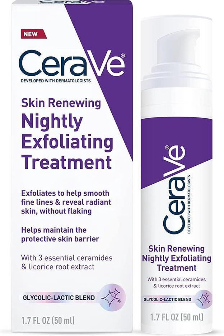 CeraVe - Huidvernieuwende nachtelijke exfoliërende behandeling - Anti-aging gezichtsserum - 50 ml