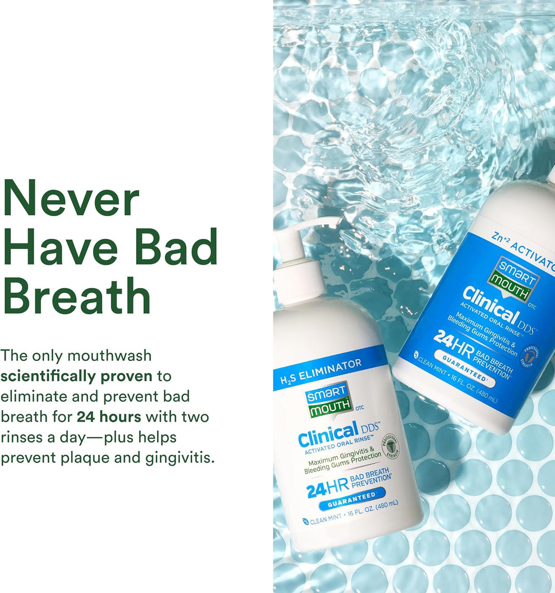 SmartMouth Clinical Activated Mouthwash set