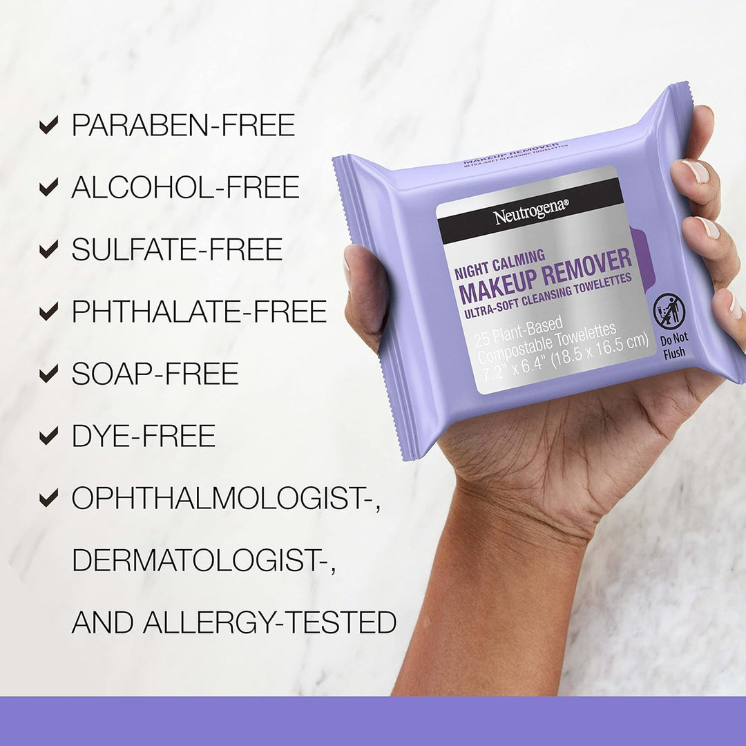 Neutrogena Makeup Remover Night Calming Cleansing  Wipes