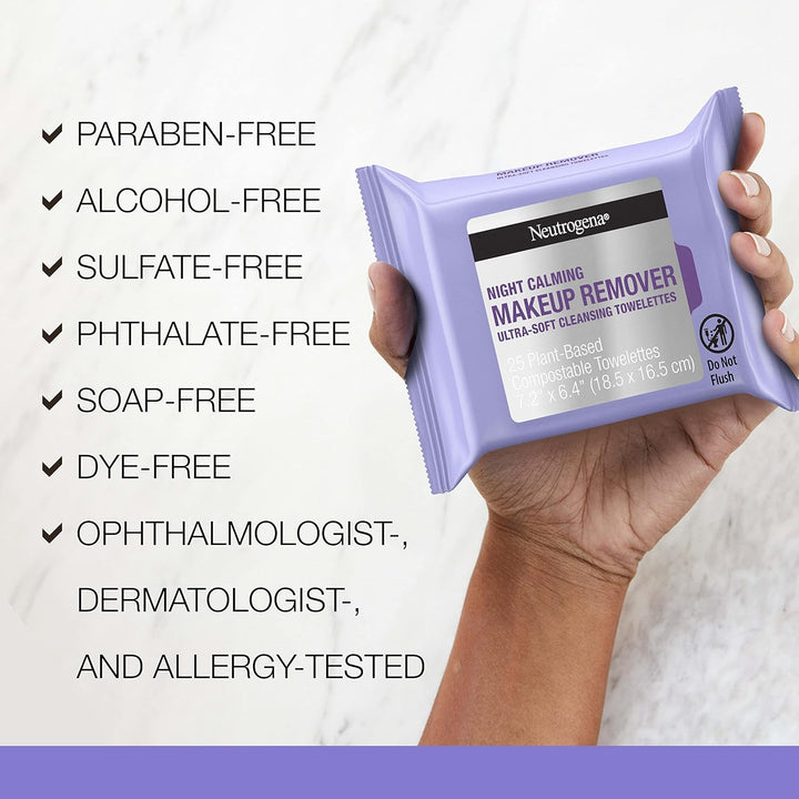 Neutrogena Makeup Remover Night Calming Cleansing  Wipes