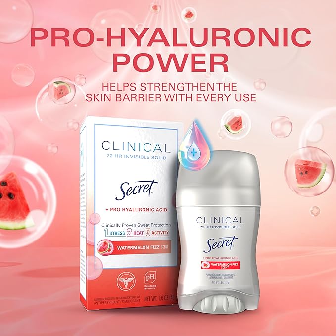 Secret Clinical Strength Antiperspirant Deodorant Watermelon Fizz