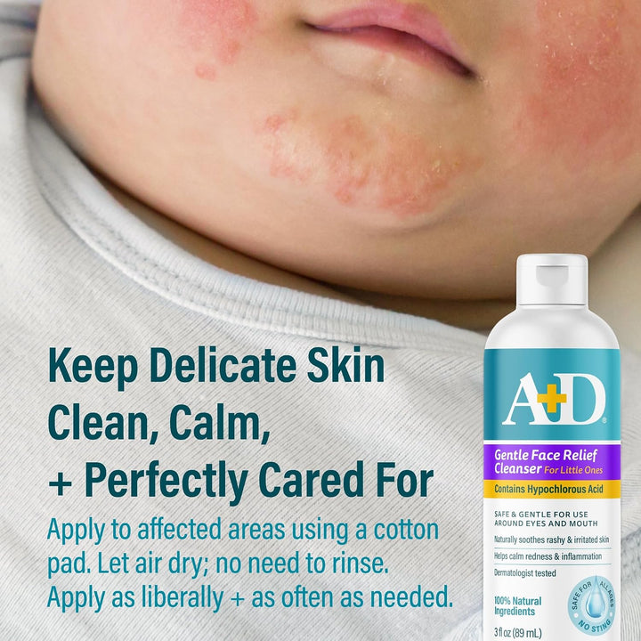 A+D Gentle Face Relief Cleanser with Hypochlorous Acid