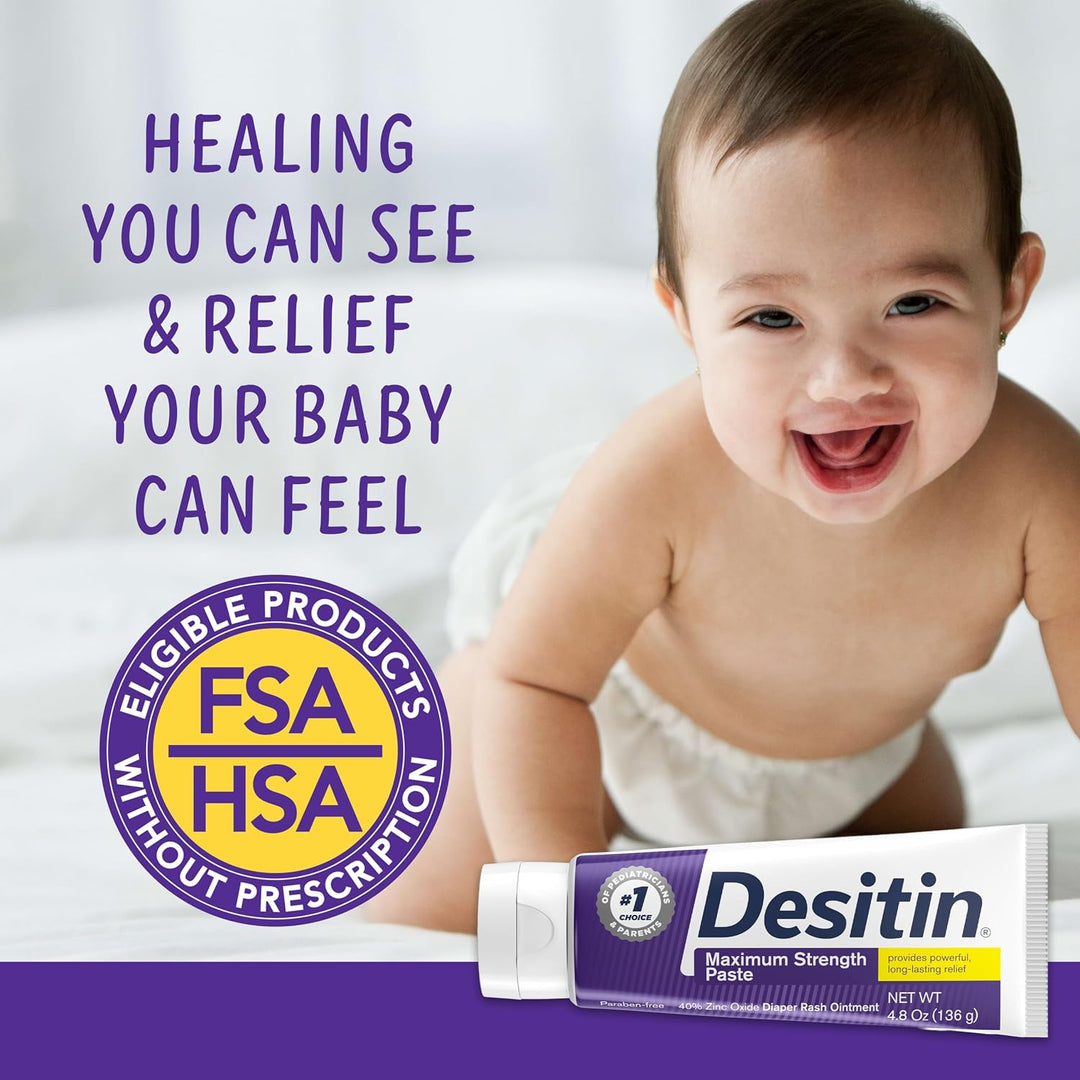Desitin Maximum Strength Diaper Rash Paste 40% Zinc Oxide