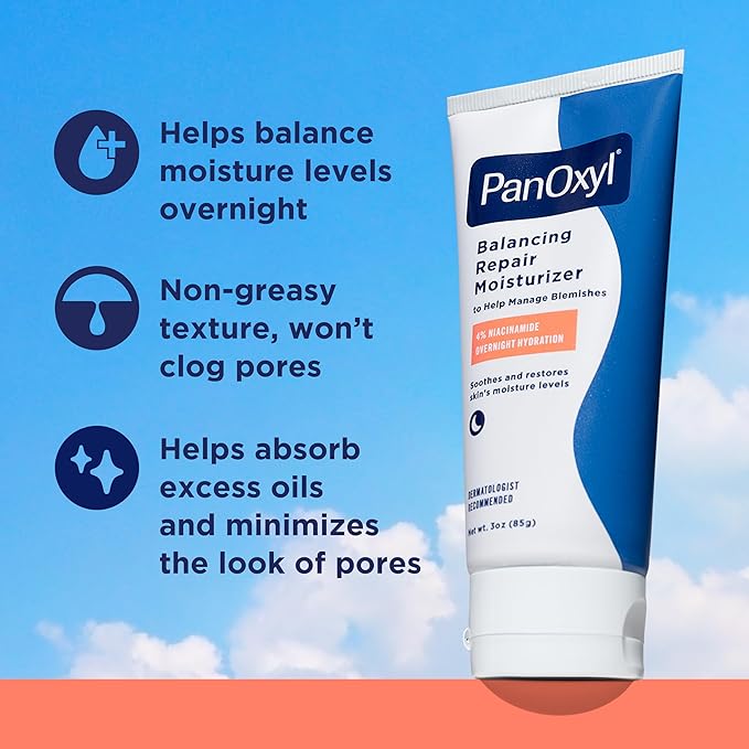 PanOxyl - PM Balancing Repair Moisturizer - Niacinamide - Gezichtsbevochtiger - 85g