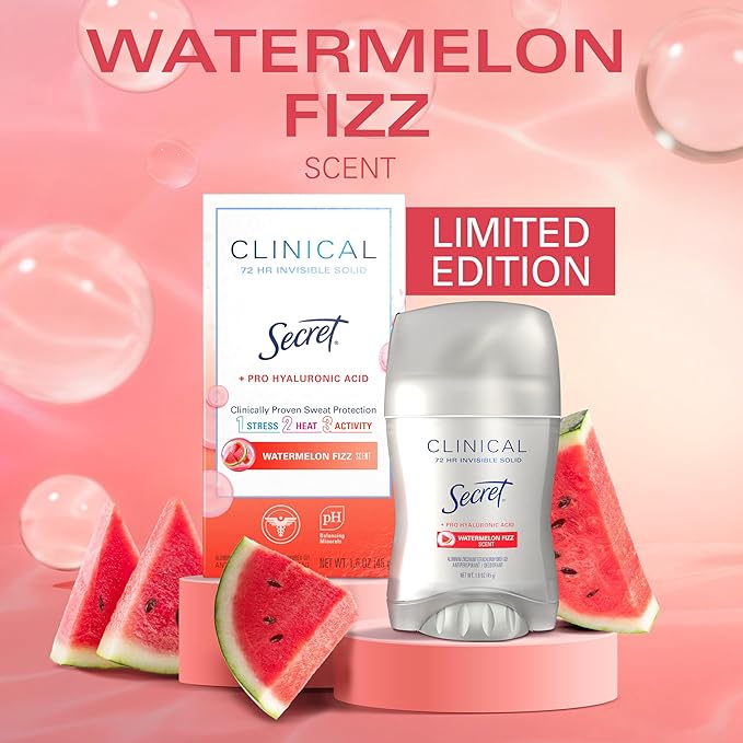 Secret Clinical Strength Antiperspirant Deodorant Watermelon Fizz