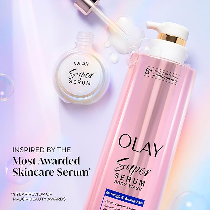 Olay - Super Serum Body Wash voor ruwe en hobbelige huid - 547ml