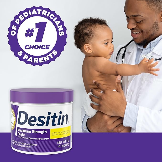 Desitin - Maximum Strength Baby Diaper Rash Cream with Zinc Oxide - 454 g
