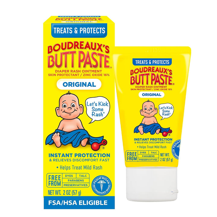 Boudreaux's Butt Paste Original Diaper Rash Cream 16% Zinc Oxide