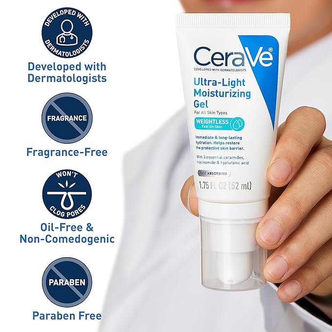CeraVe - Ultra-Light Facial Gel with Hyaluronic Acid - 52ml