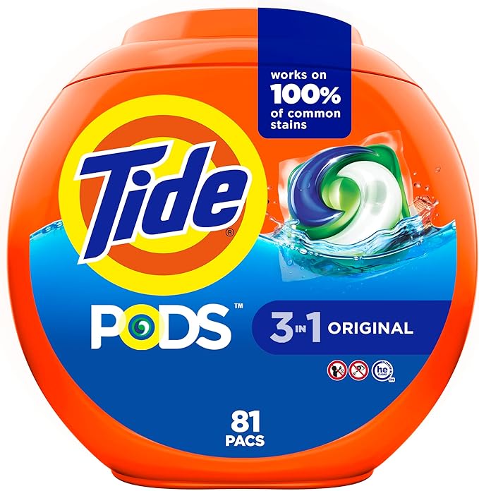 Tide PODS - Vloeibaar Wasmiddel, Parfum Original - 81 Pièces