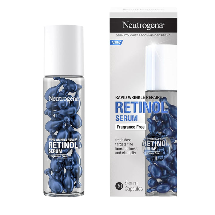 Neutrogena Rapid Wrinkle Repair Retinol Face Serum Capsules, Fragrance-Free - 30 stuks