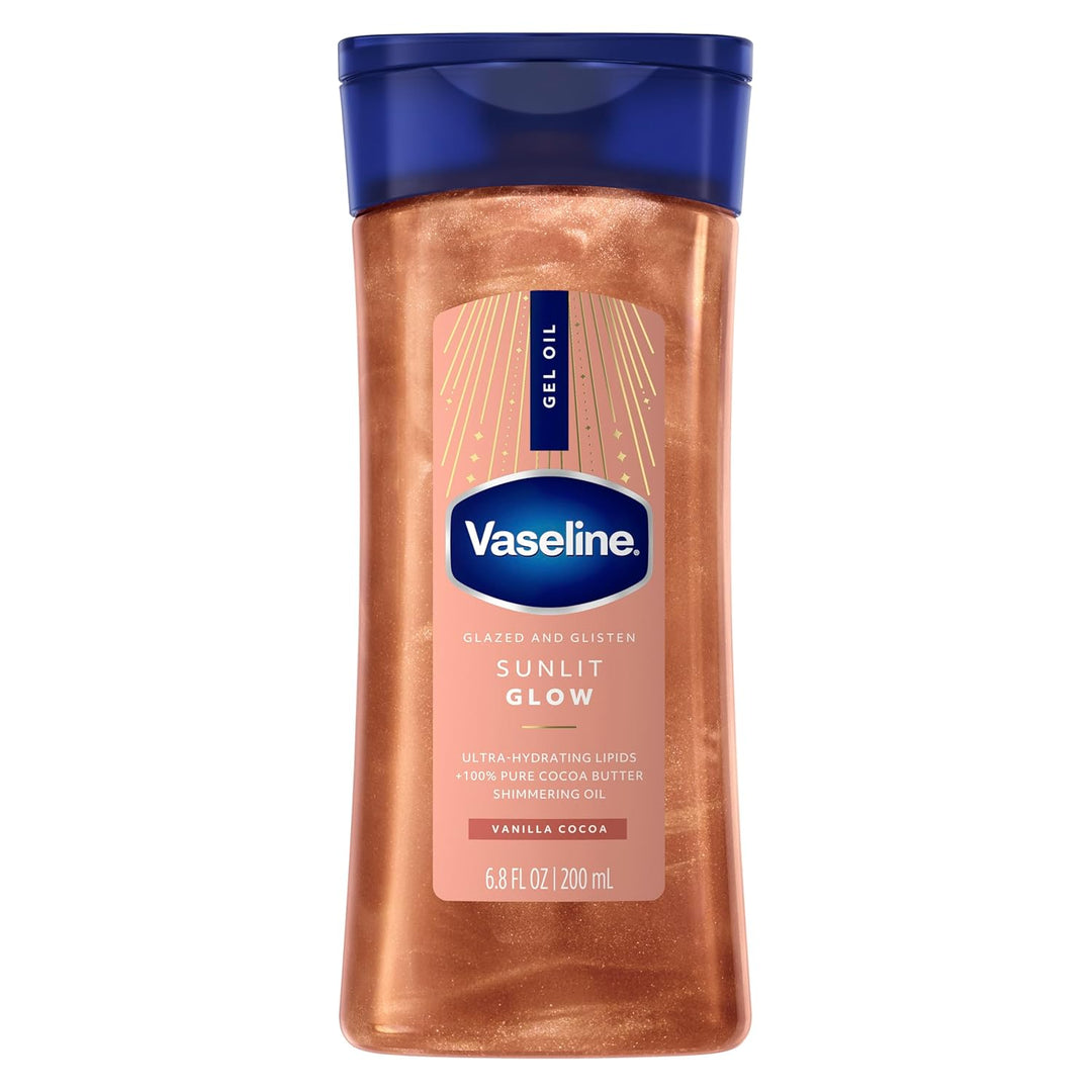 Vaseline Glazed & Glisten Shimmering Sunlit Glow Body Gel Oil