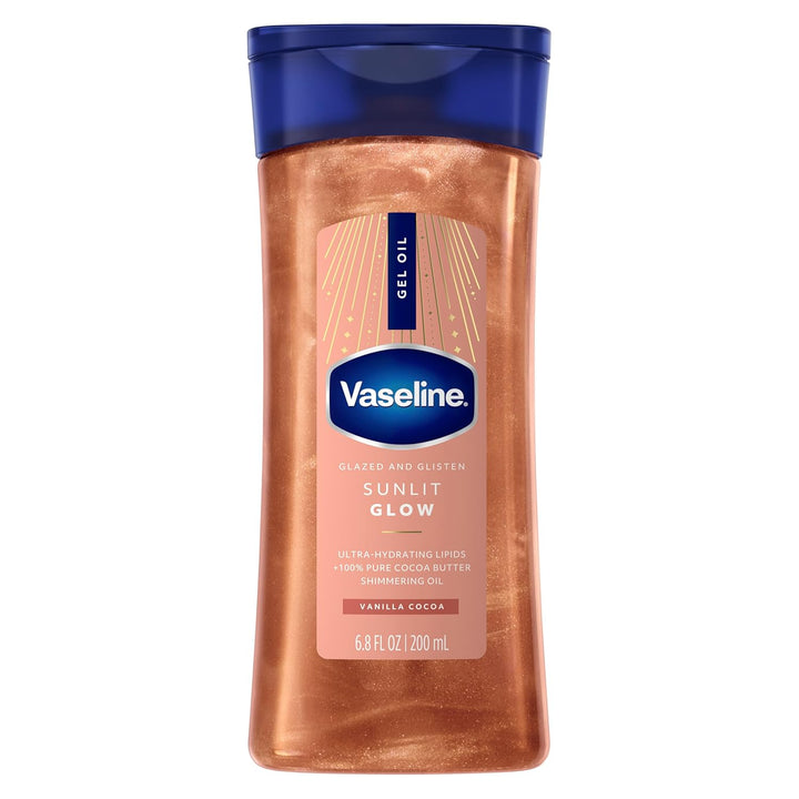 Vaseline Glazed & Glisten Shimmering Sunlit Glow Body Gel Oil