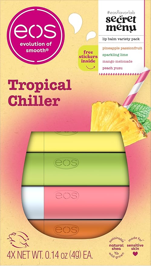 eos Flavor Lab Secret Menu Lip Balm Gift Set - Tropical Chiller
