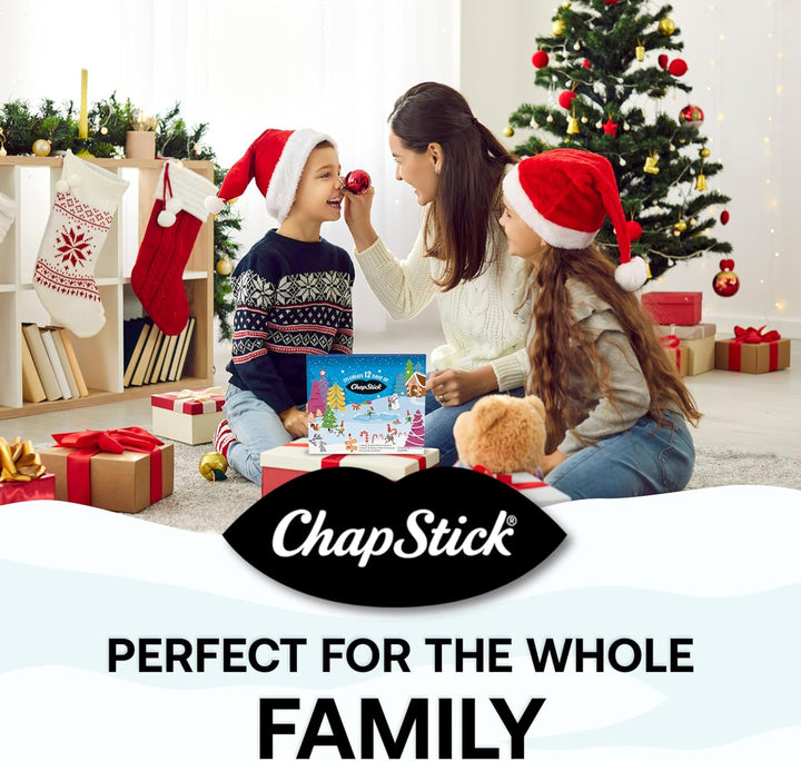 ChapStick 12 Days of Holiday Advent Calendar Lip Balm Gift Set