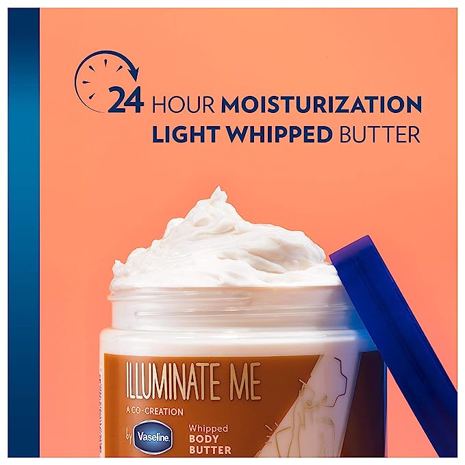 Vaseline Shea Body Butter Whipped Body Butter Created for Melanin Rich Skin Provides 24 Hour Moisturization for Dry Skin -325 ml