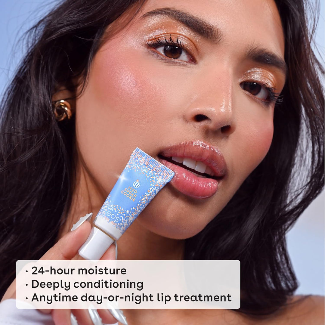 eos Holiday Mini Super Balms Peppermint Twist, Milk & Cookies, Marshmallow Fluff