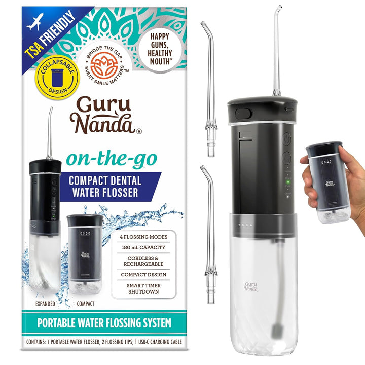GuruNanda Compact Travel Water Flosser