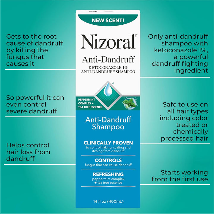 Nizoral Anti-Dandruff Shampoo  Peppermint and Tea Tree Scent