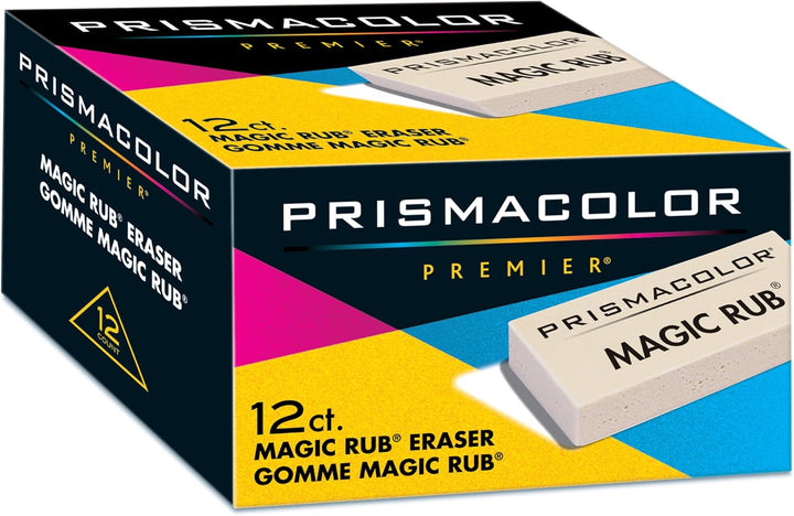 Prismacolor Magic Rub Vinyl Erasers 12 Count