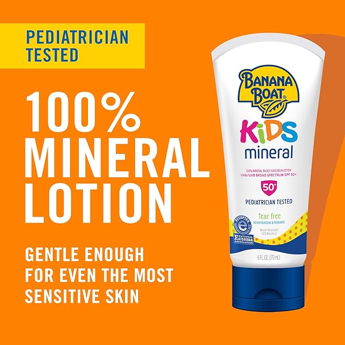 Banana Boat - Gevoelige 100% minerale zonnebrandlotion SPF 50 - 177 ml