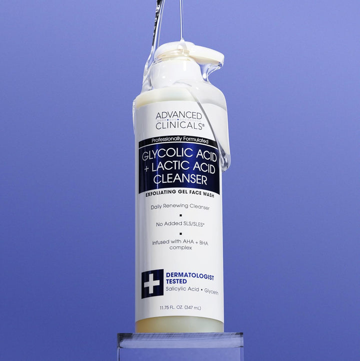 Advanced Clinicals Glycolic Acid Exfoliating Face Wash