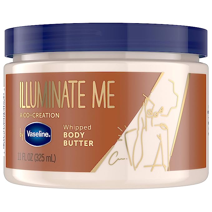 Vaseline Shea Body Butter Whipped Body Butter Created for Melanin Rich Skin Provides 24 Hour Moisturization for Dry Skin -325 ml