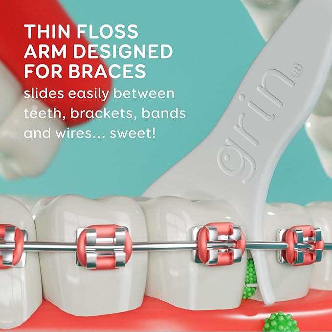 Grin Braces Flosser Floss Picks Designed for Braces