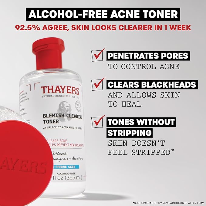 Thayers - Blemish Clearing Salicylic Acid Toner, Acne Treatment - 355ml
