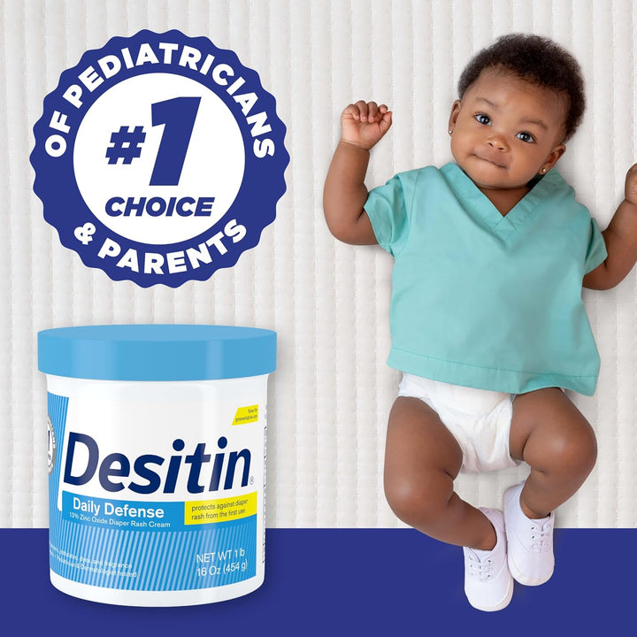 Desitin - Daily Defense Baby Diaper Rash Cream with Zinc Oxide - 454 g