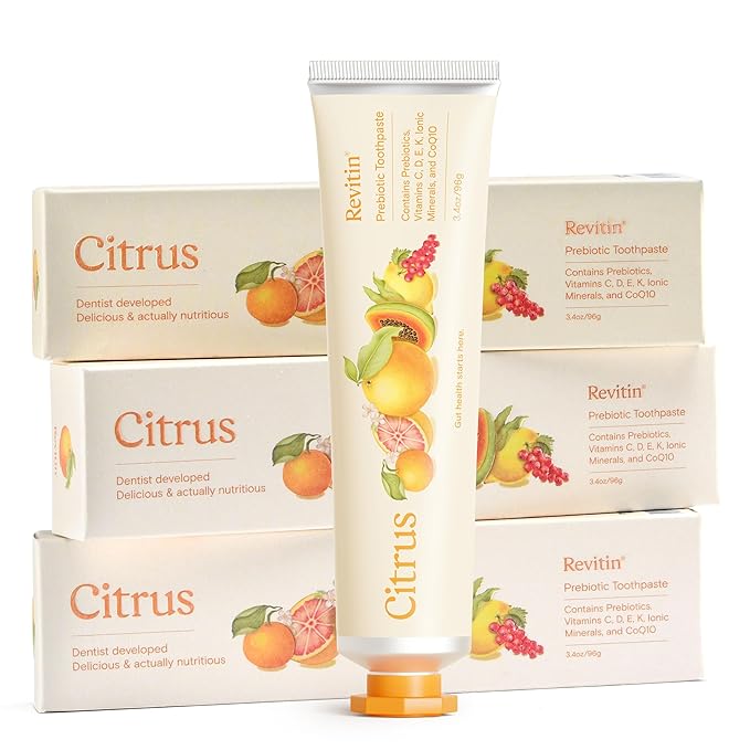 Revitin - Natuurlijke tandpasta en prebiotische orale therapie - 3x 96g