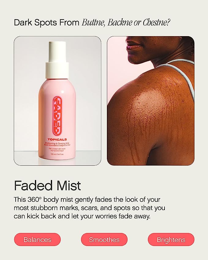 Topicals - Faded Skin Mist Serum Mist For Dark Spots + Discoloration