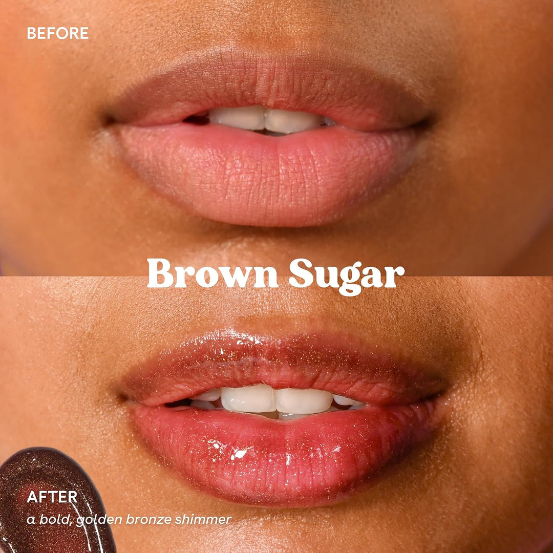 eos Brown Sugar Dewy Lip Shine Shimmer