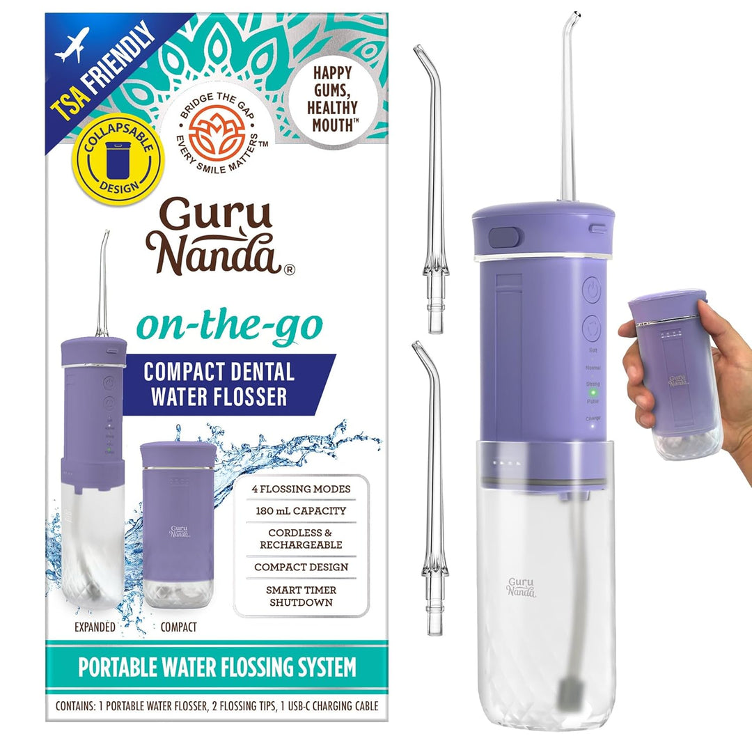 GuruNanda Compact Travel Water Flosser