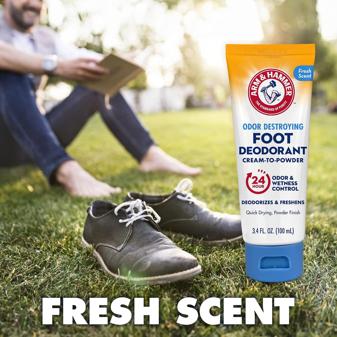 Arm & Hammer Cream-to-Powder Foot Deodorant 24H Protection