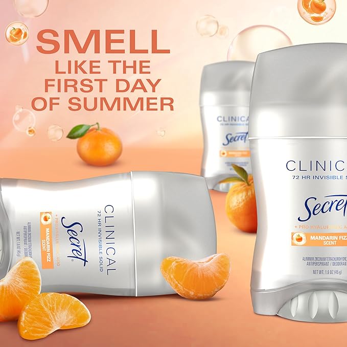 Secret Clinical Strength Antiperspirant Deodorant Mandarin Fizz