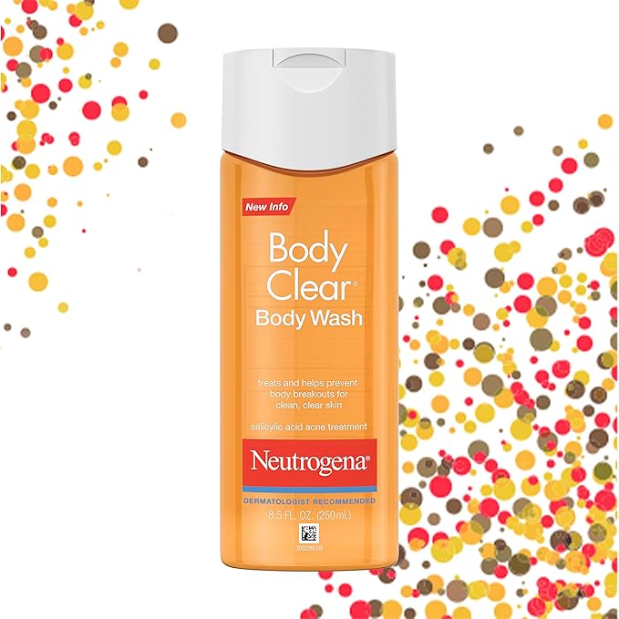 Neutrogena - Body Clear Oil-Free Body Acne Wash with Salicylic Acid - Verzorging voor een Heldere Huid - 250 ml