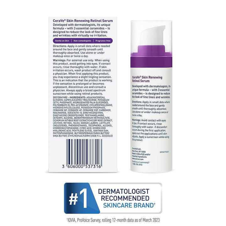 CeraVe - Anti-Aging - Retinol Serum - Hyaluronzuur - Niacinamide - 30ml