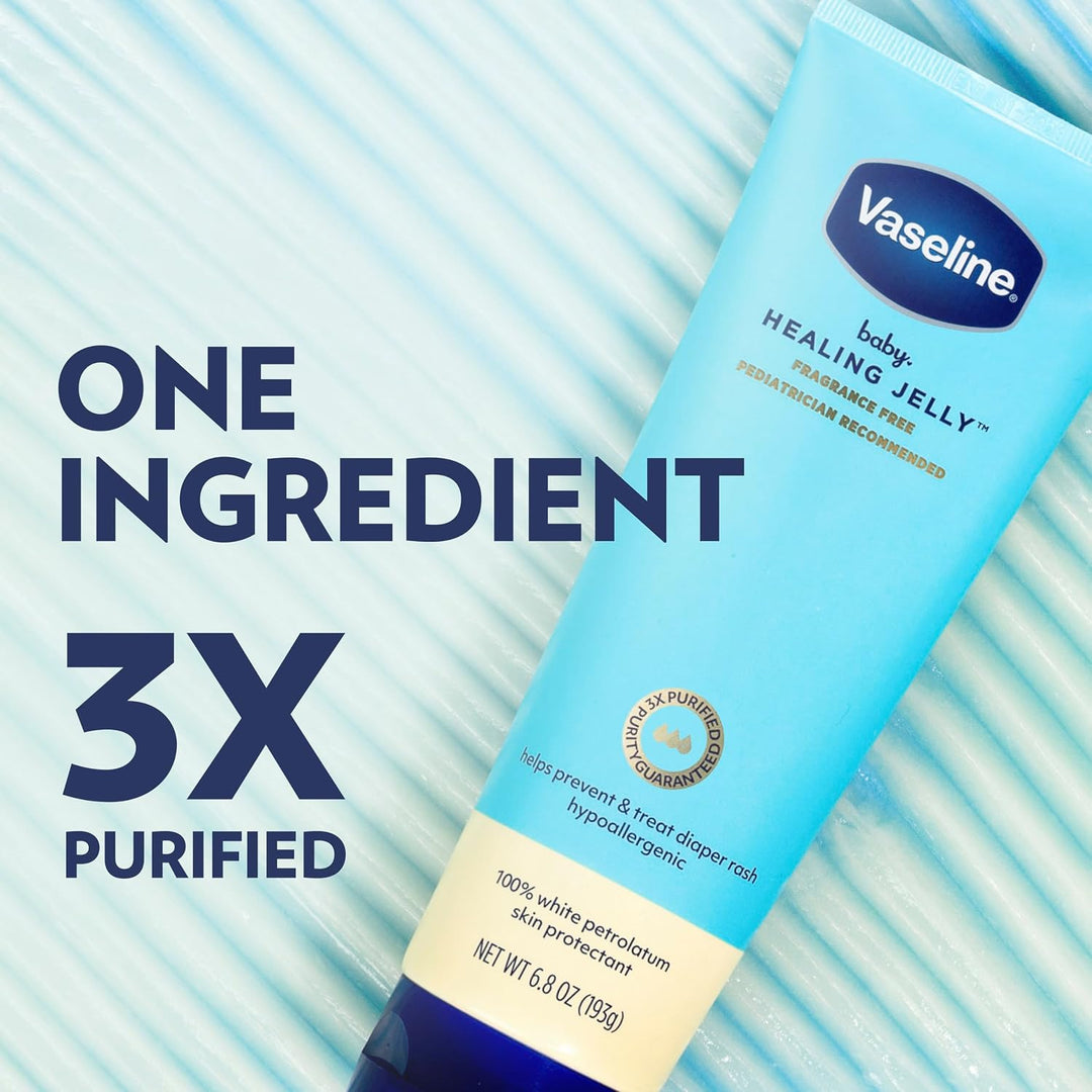 Vaseline Baby Healing Jelly 100% White Petrolatum Skin Protectant