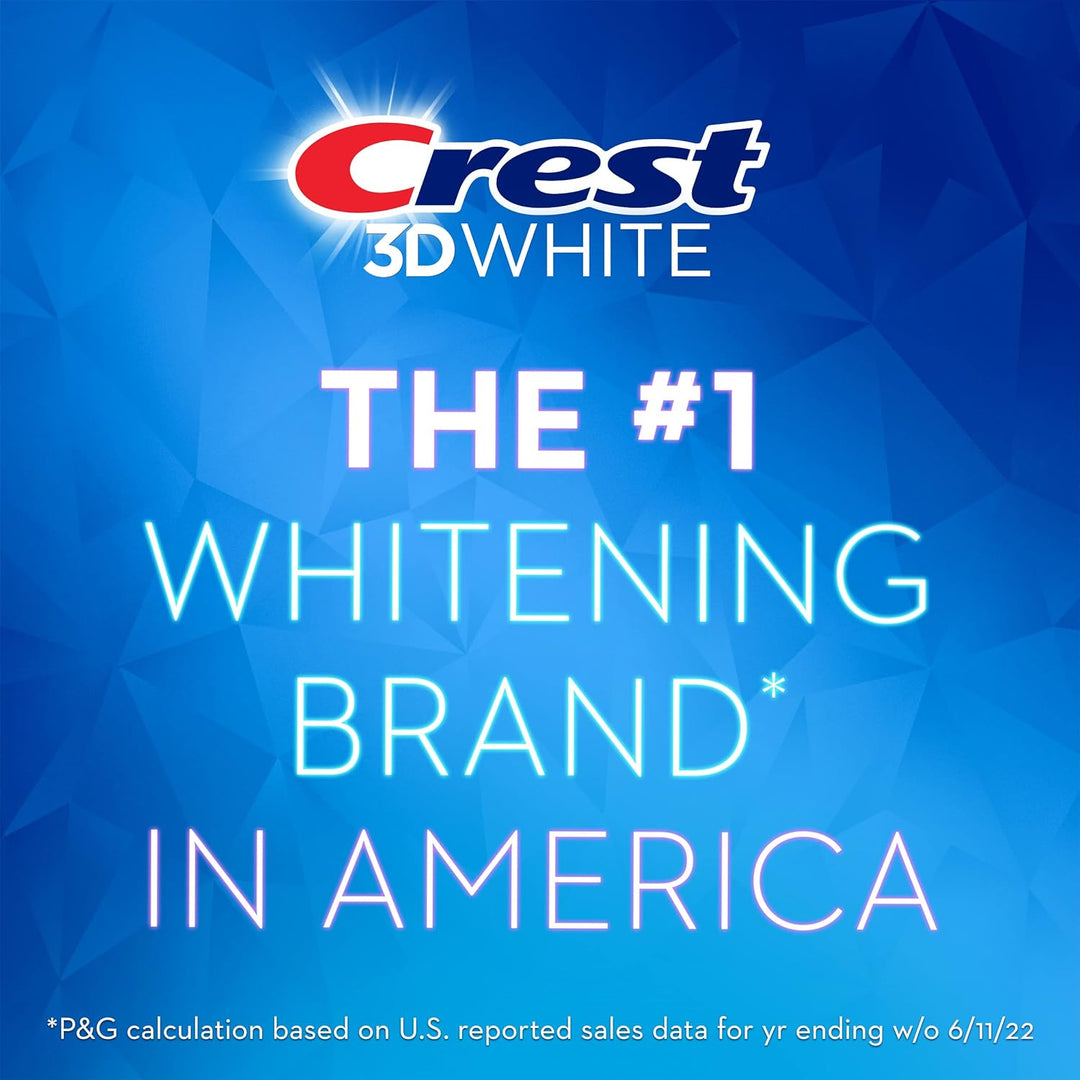 Crest 3D White Toothpaste, Advanced Luminous Mint, Teeth Whitening Toothpaste - 4x