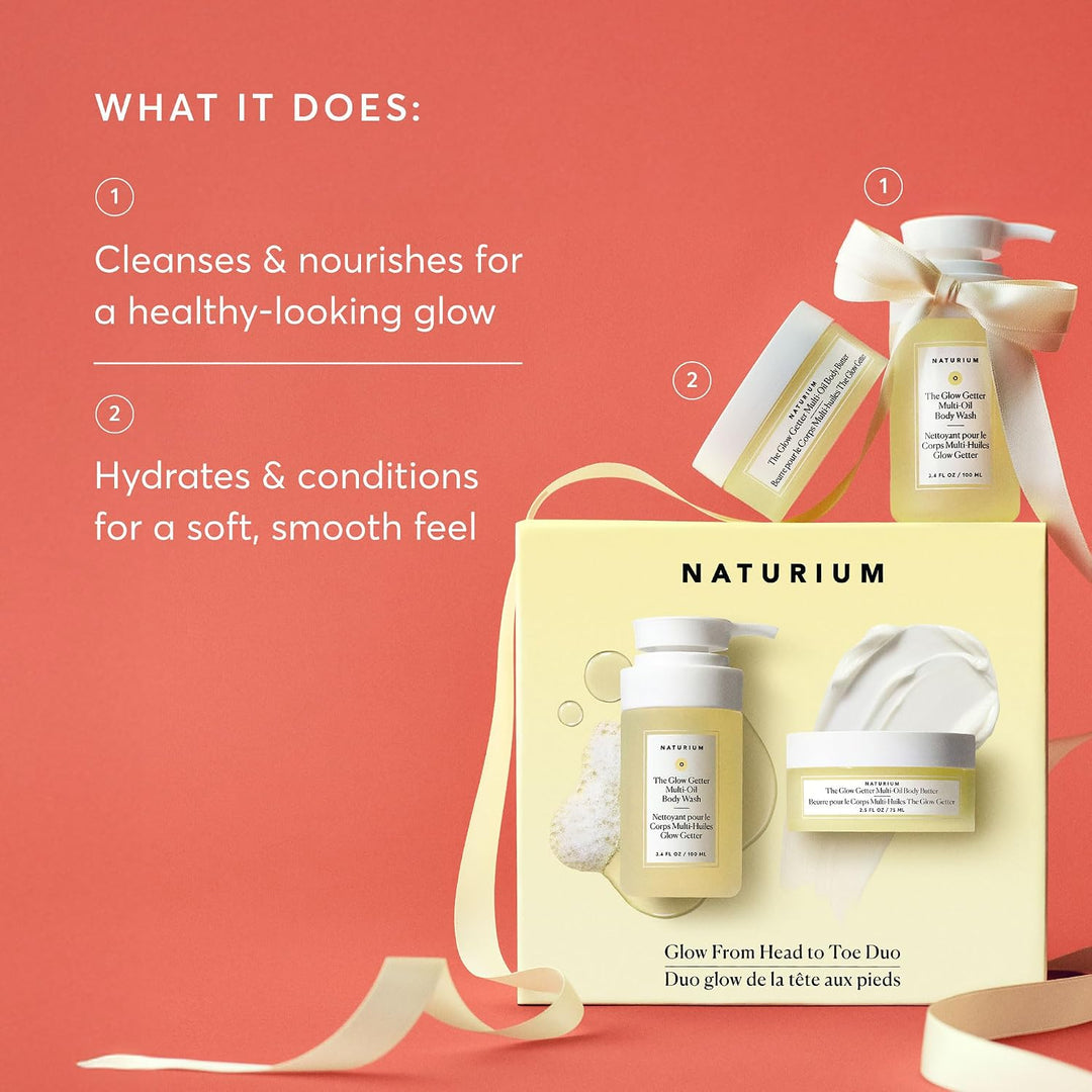 Naturium Glowing Body Holiday Skincare Gift Set 2-Piece