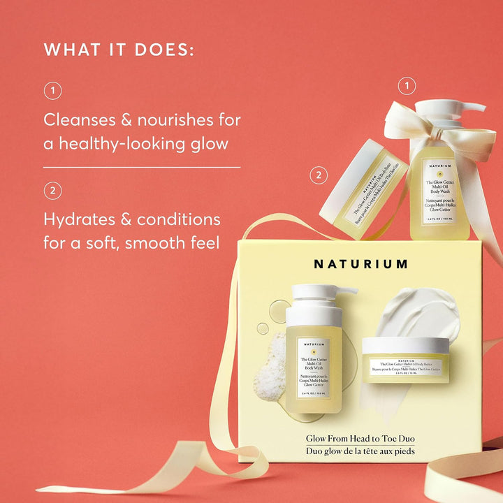 Naturium Glowing Body Holiday Skincare Gift Set 2-Piece