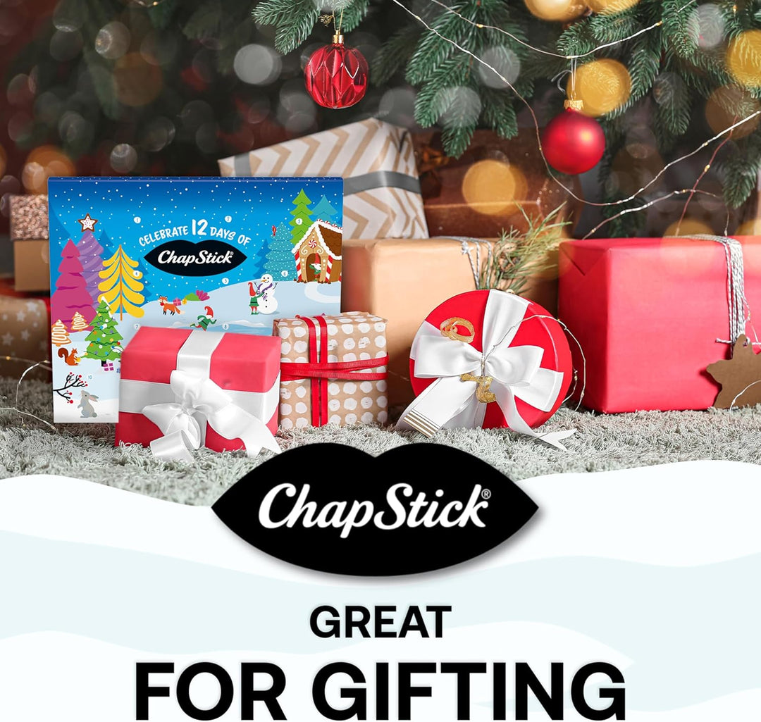 ChapStick 12 Days of Holiday Advent Calendar Lip Balm Gift Set